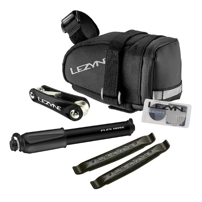 Lezyne, M Caddy Sport Kit, Pompe, 90psi, Noir, Sac de selle