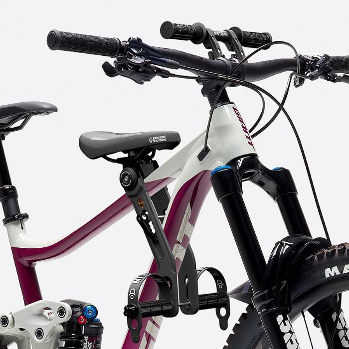 Kid Ride  Shotgun, 2.0, Siège Enfant et Guidon (Combo), Noir